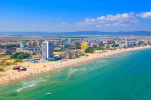 sunny beach in Bulgaria